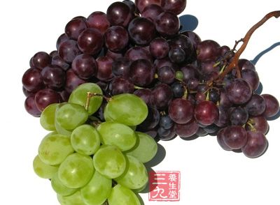 葡萄不仅富含水和糖类，还具有促进血液循环的作用