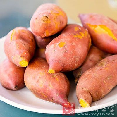 红薯含有非常丰富的抗氧化剂β-胡萝卜素