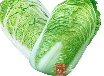大白菜中含的粗纤维有刺激胃肠蠕动的通便的功效