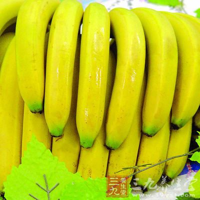 香蕉中的钾可帮助人体排出多余的盐分