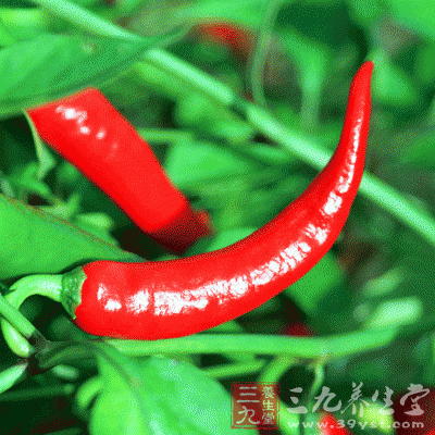 辣椒中的辣椒素可促进新陈代谢，帮助人体抗寒抗潮，可以驱风散寒