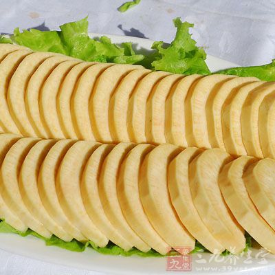 白薯含有大量黏液蛋白，能够防止肝脏和肾脏结缔组织萎缩