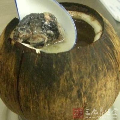 椰子炖天麻的做法