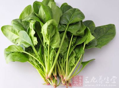 菠菜还含有大量的抗氧化剂，具有抗衰老、促进细胞繁殖作用