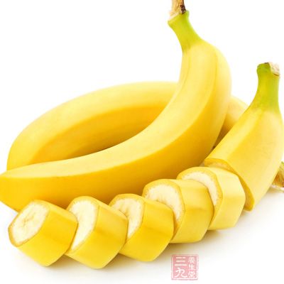 香蕉所含的食物纤维，可刺激大肠的蠕动