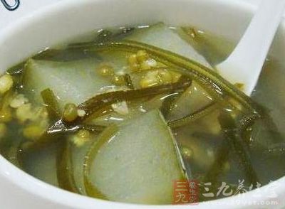 冬瓜海带虾汤的制作方法