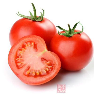 西红柿所含有机酸及纤维素有促进消化、预防便秘的作用