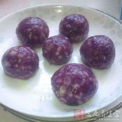 紫薯红薯糯米糍的做法