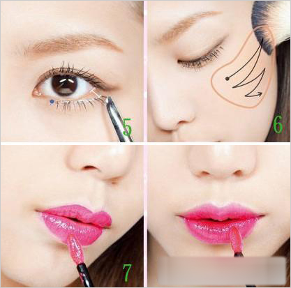 韩国精致流行妆容 只需八步轻松打造清新复古红唇妆