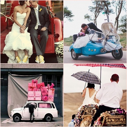 古董车加入婚纱摄影 营造旧式浪漫气氛
