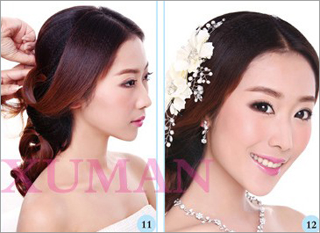 韩式新娘造型 新娘发型步骤图解