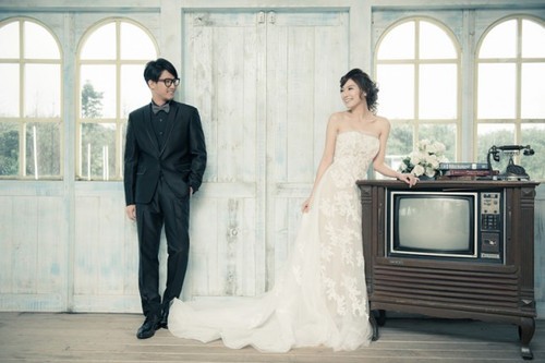 婚礼摄影技巧：淡雅唯美拍出日韩风婚纱照 图老师