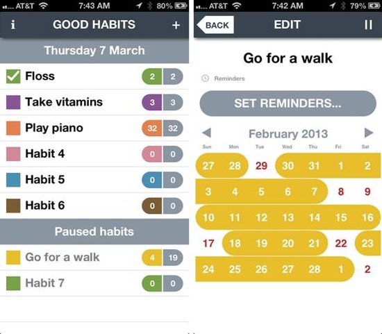 iOS效率软件Good Habits让你从此告别拖延症