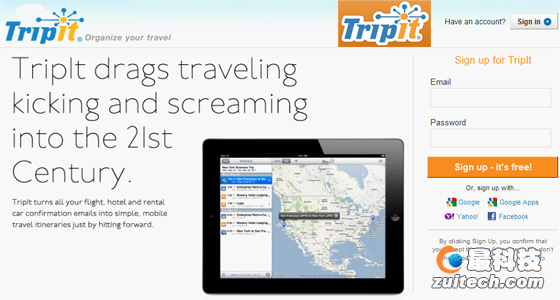 TripIt（仅对iPhone和Android用户免费开放 ）