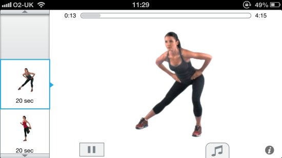 不用健身教练 用手机软件教你在家做锻炼