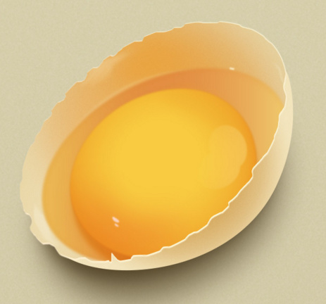 PS绘制设计一枚写实的小鸡蛋图标效果 图老师