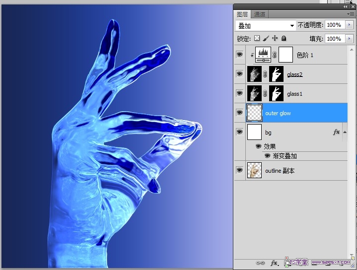 PS滤镜制作超酷水晶效果照片 图老师网 PS滤镜教程