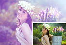 Photoshop给美女婚片调出甜美的蓝紫色 图老师