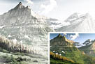Photoshop把翠绿的夏季山峰转为冬季雪山效果 图老师教程