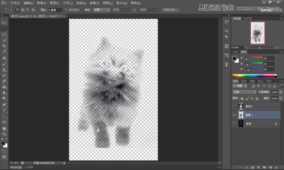使用Photoshop合成创意的星空装饰的猫咪图片