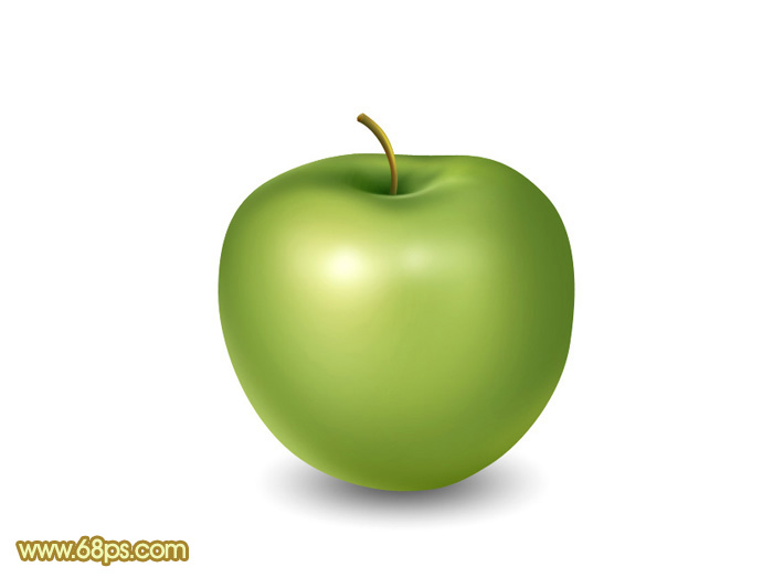 Photoshop绘制一个青苹果技巧 图老师教程