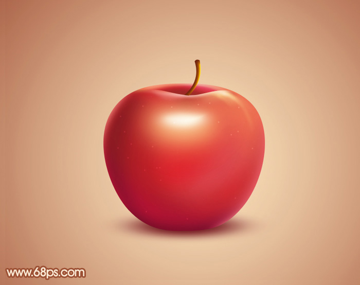 Photoshop绘制精致的水晶红苹果技巧 图老师教程