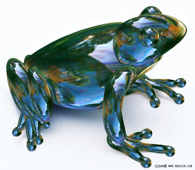 PS如何合成剔透的玻璃青蛙 图老师