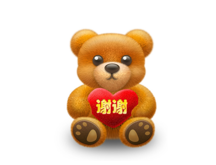 Photoshop绘制可爱的小熊玩具  图老师