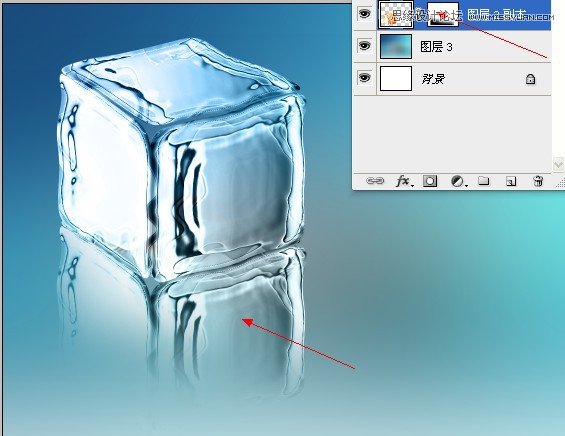 Photoshop巧用滤镜制作出清凉的冰块效果,破洛洛