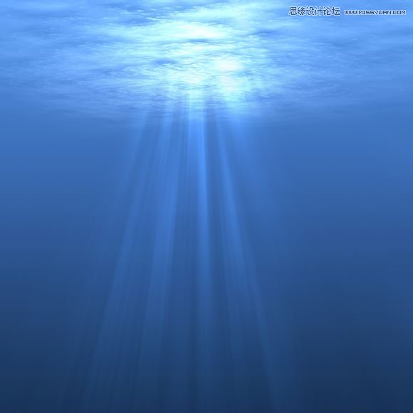 Photoshop合成在深海底的美人鱼海报效果