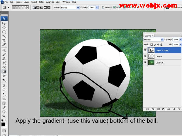 PS打造逼真足球实例教程 飞特网 鼠绘教程
