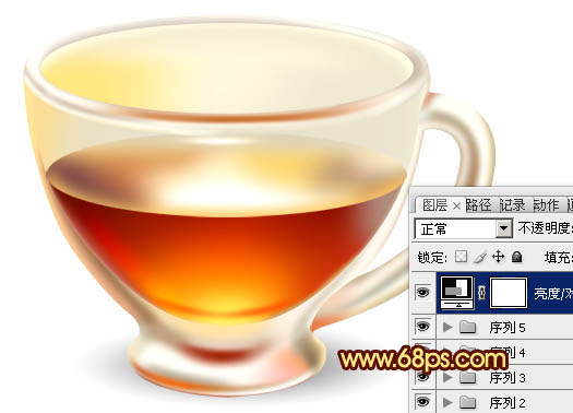 Photoshop鼠绘一杯清幽的红茶