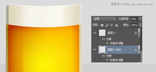 Photoshop绘制冰爽的啤酒和啤酒杯教程,PS教程,图老师教程网