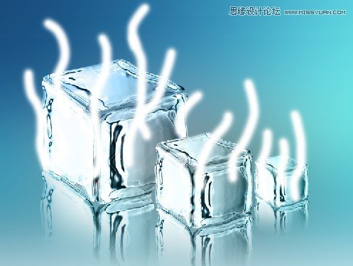 Photoshop巧用滤镜制作出清凉的冰块效果,破洛洛