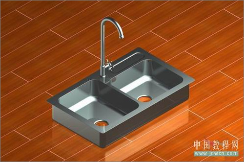 AutoCAD教程：厨房用的水槽建模方法 图老师