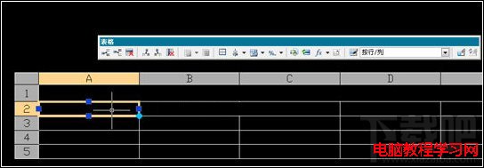AutoCAD2008如何对表格进行编辑  图老师