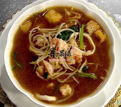 金菇海鲜酱汤