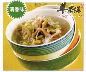 豆芽平菇汤