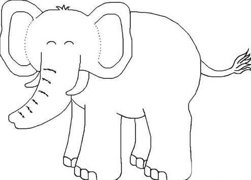 怎么快速画一个大象