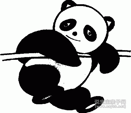  动物简笔画-大熊猫