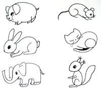  教你如何画小动物的简笔画教程