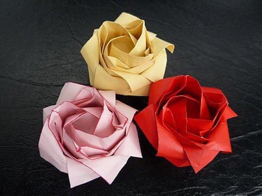 情人节手工折纸玫瑰花步骤图解 手把手教你折玫瑰花