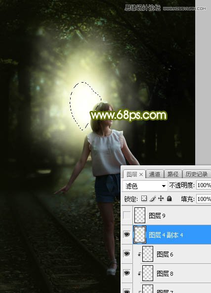 Photoshop调出外景人像照片唯美逆光效果,PS教程,素材中国网
