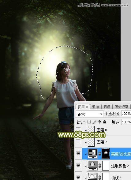 Photoshop调出外景人像照片唯美逆光效果,PS教程,素材中国网