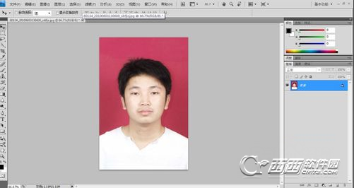 Photoshop怎么给证件照片更换背景  图老师