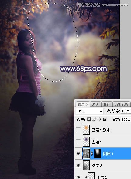 Photoshop给人像照片添加暖色高光装饰效果,PS教程,素材中国网