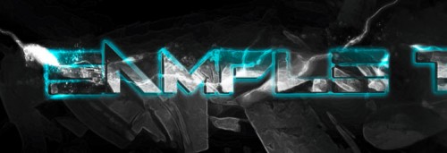 6 effect 500x171 Design an Awesome Electrified Metal Scrap Text Effect in Photoshop