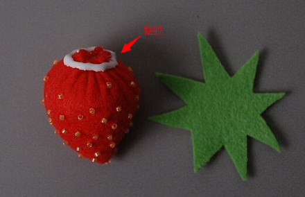 巧用织布制作草莓DIY教程