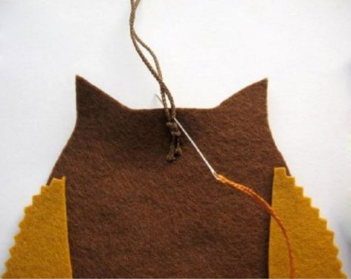 如何制作可爱的挂饰猫头鹰 手工挂饰的制作方法