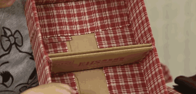 废物利用纸盒改造 华丽大变身储物盒